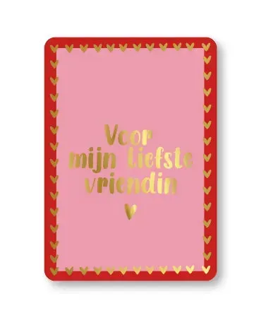Amiek Voor mijn liefste vriendin wenskaart A6