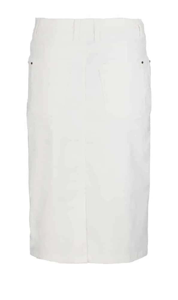 Inizia Lavijn stretch rok offwhite recht model stretch
