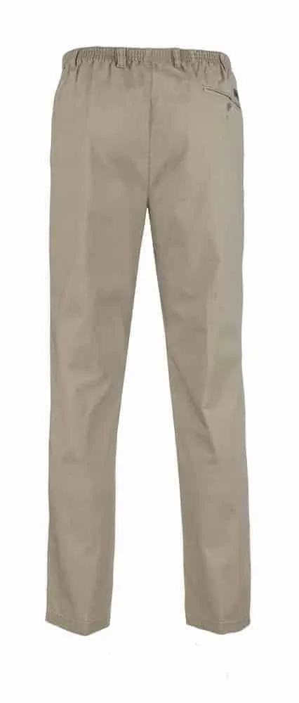 Luigo Morini Amberg heren pantalon katoen taupe elastiek