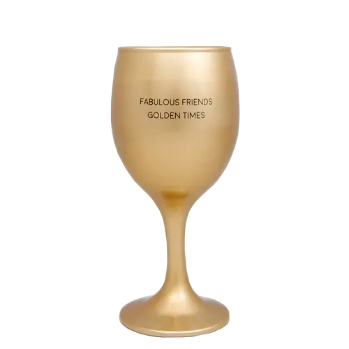 Amiek Fabulous Friends wijnglaskaars goud Silky Tonka