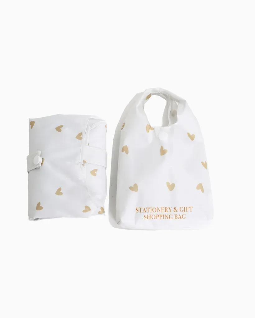 Amiek Hartjes shopper wit opvouwbaar