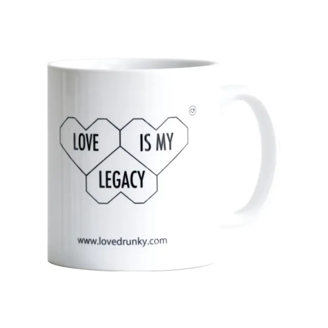 LOVEDRUNKY Love is my Legacy mok met tekst
