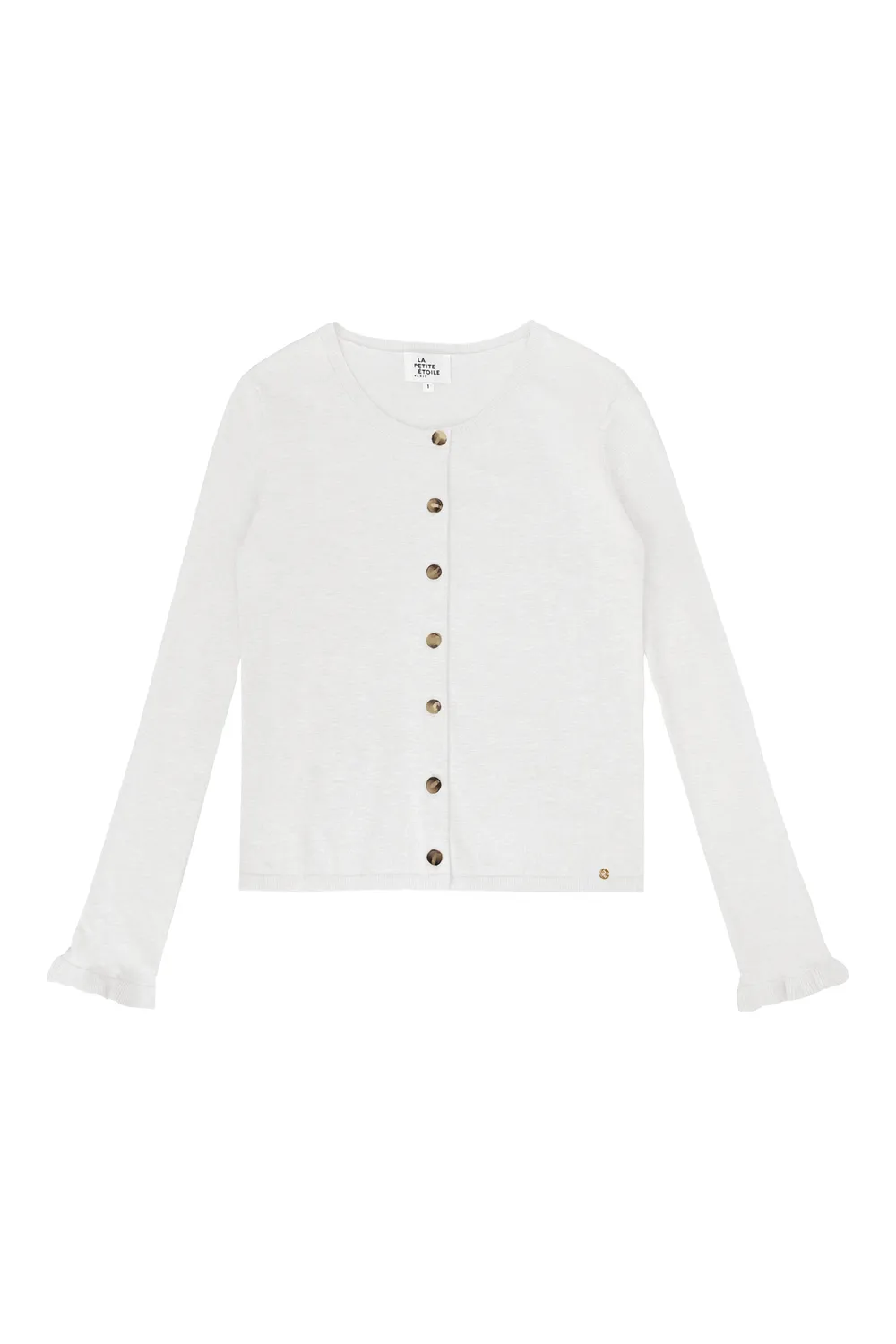 La Petite Etoile Monet vest ecru met knopen