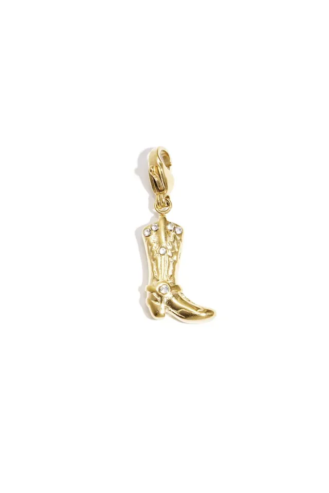Amiek Boots bedel goud strass 2 cm