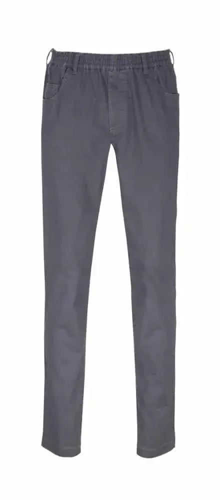 Luigi Morini Niels heren pantalon antraciet katoen slank