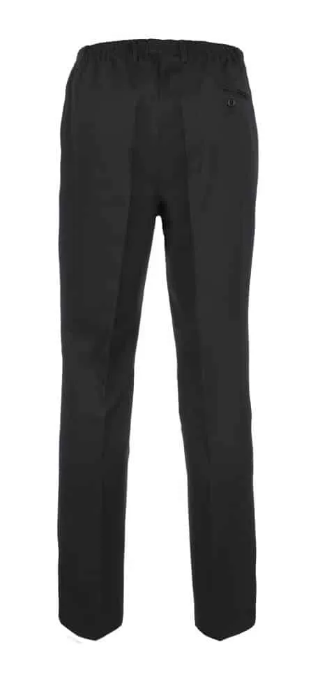 Luigi Morini Amberg herenpantalon zwart polyester