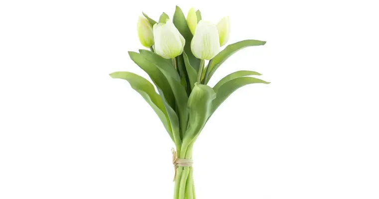 Amiek Real Touch Tulpen kunsttulpen cream 7 stuks 31 cm