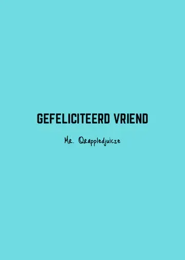 Amiek Kaart gefeliciteerd vriend wenskaart A6
