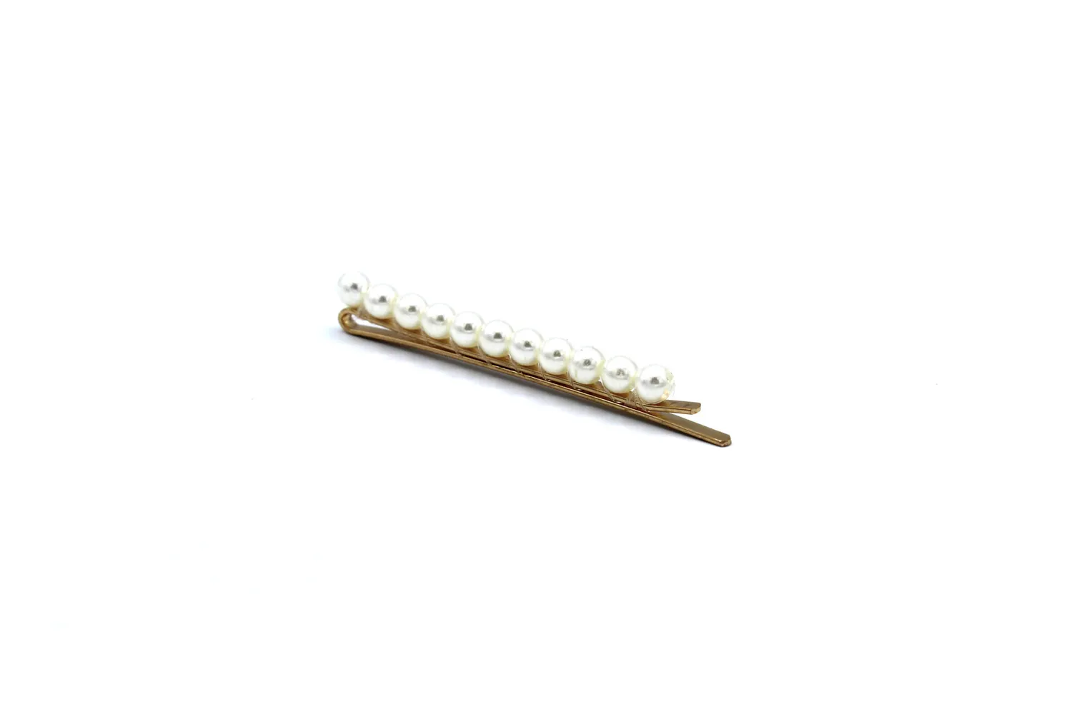 LOVEDRUNKY Parels haarspeld goud 7 cm