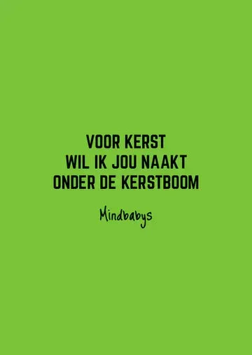Amiek Kerst kaart A6 met blanco achterkant