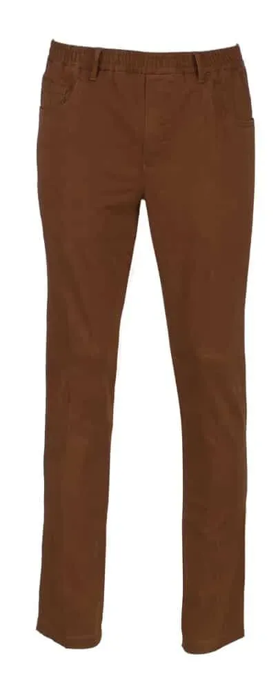Seniorenkleding Niels heren pantalon terra elastiek katoen
