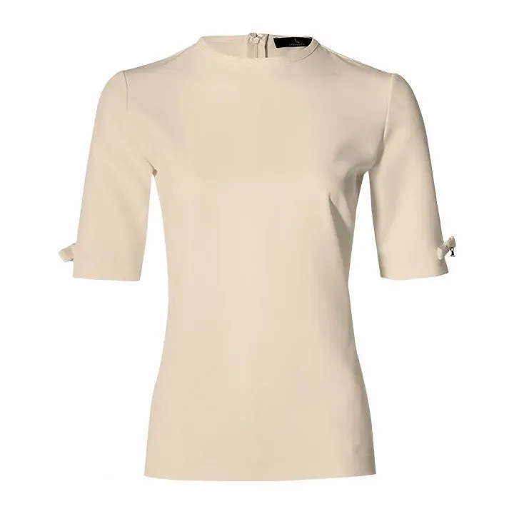 Laboutiek Clean Tee with Bows shirt sand stretch