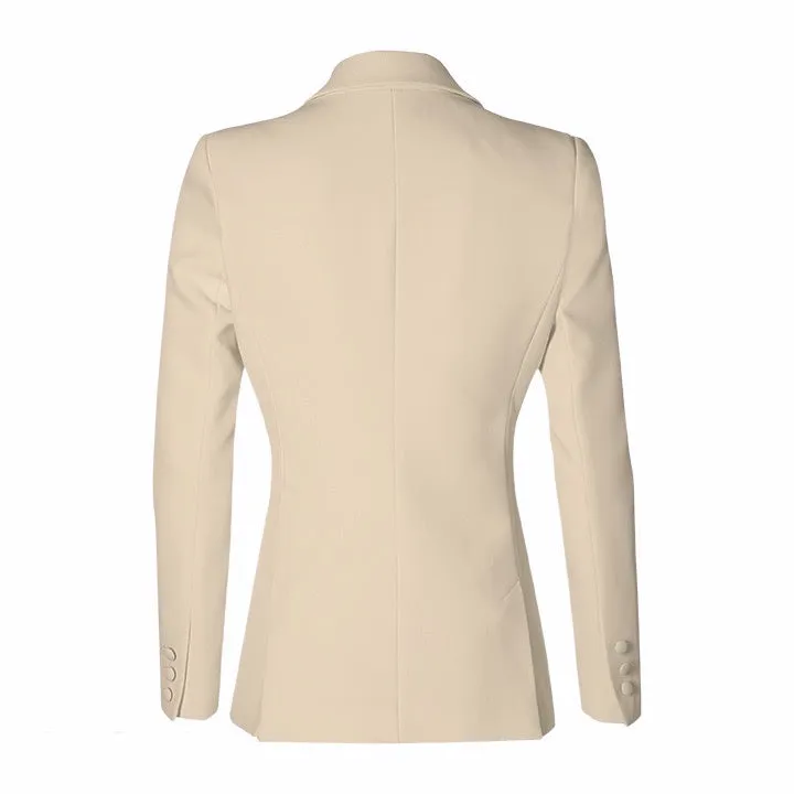 Laboutiek Blazer Long Model sand beige ruim