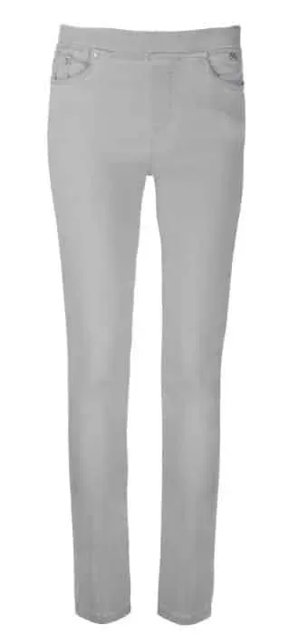 Anna Montana Jump In 32 inch jeans zilver lang stretch
