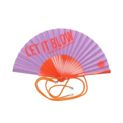 Amiek Let It Blow waaier lila met koord