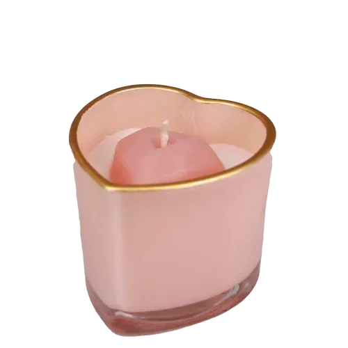 Amiek My Flame Hart sojakaars roze green tea