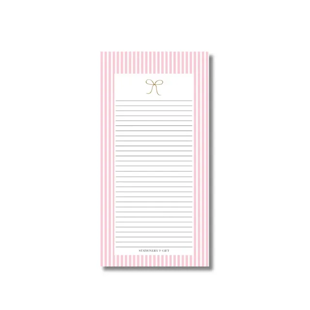 Amiek Pink Stripes boodschappenlijstje 50 vel