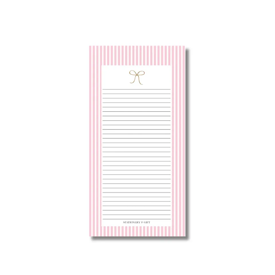Amiek Pink Stripes boodschappenlijstje 50 vel