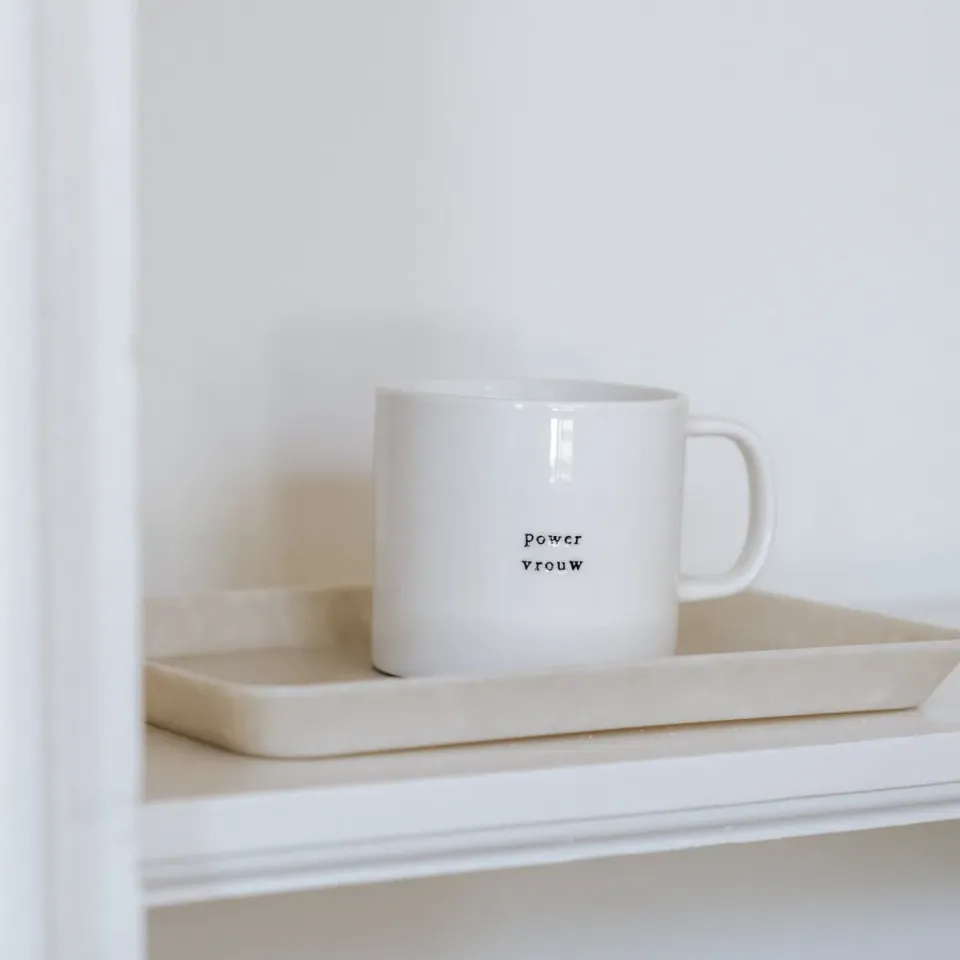 Amiek Powervrouw mok wit 250ml keramiek