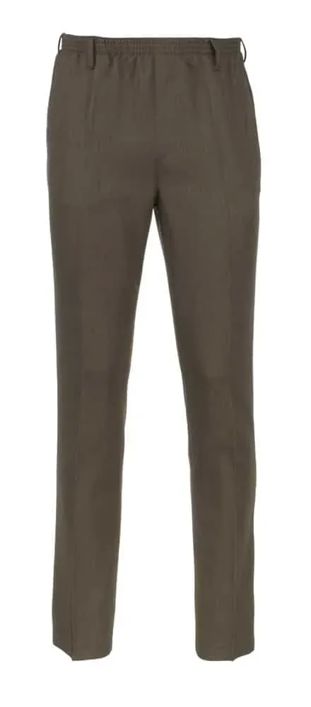 Luigi Morini Amberg heren pantalon elastiek donker taupe