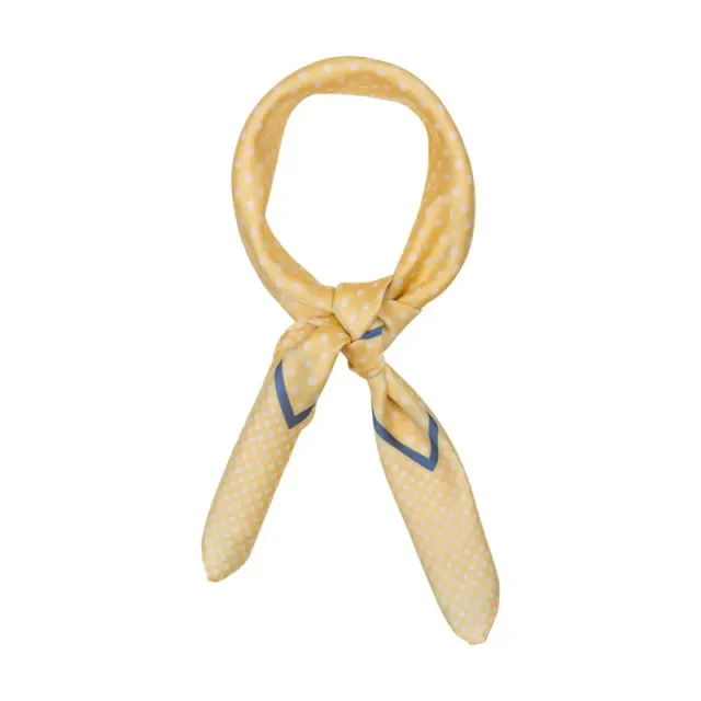 Amiek Solin Scarf sjaal zachtgeel met stippen