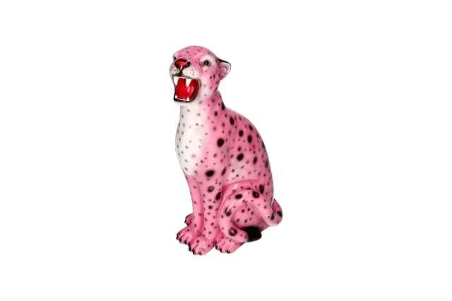 Giftcompany Wildcat Leopard beeld S roze panter 34 cm