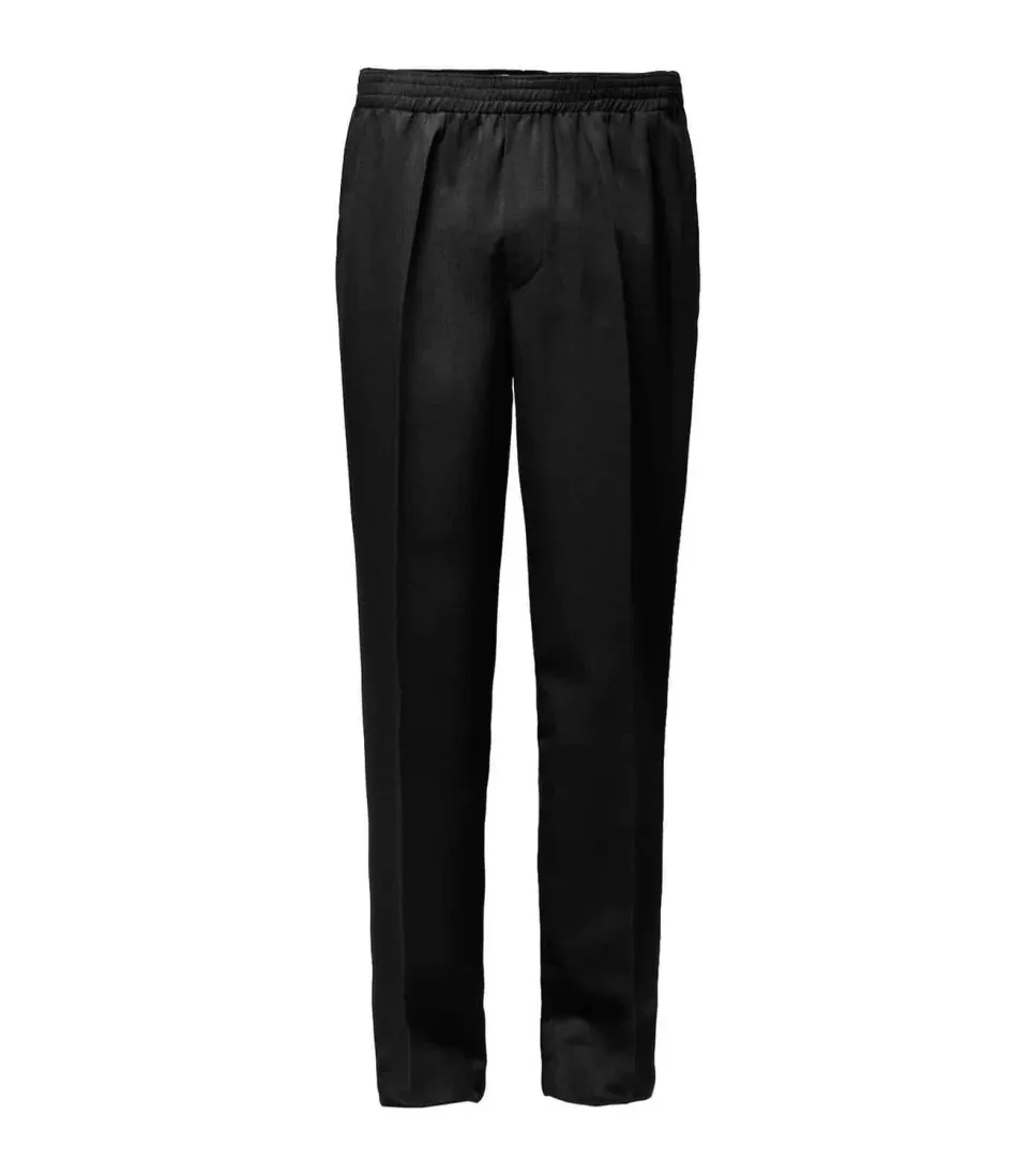 Luigi Morini Amberg herenpantalon zwart polyester