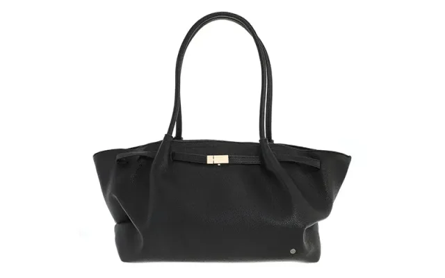 Amiek Cambridge shopper zwart vegan leer met rits