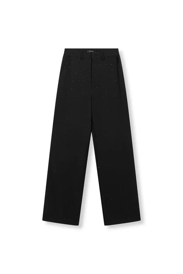 Amiek RF Pants Puck broek zwart met strass
