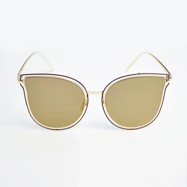 LOVEDRUNKY Butterfly Mirror zonnebril goud