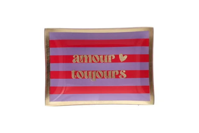 Amiek Loveplate Amour Toujours schaaltje m glas