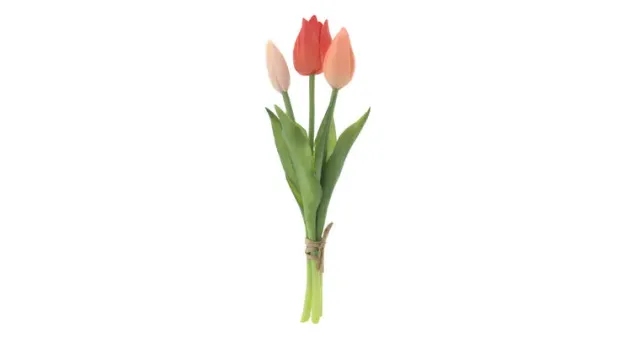 Amiek Real Touch tulpen peach 3 stuks 25 cm