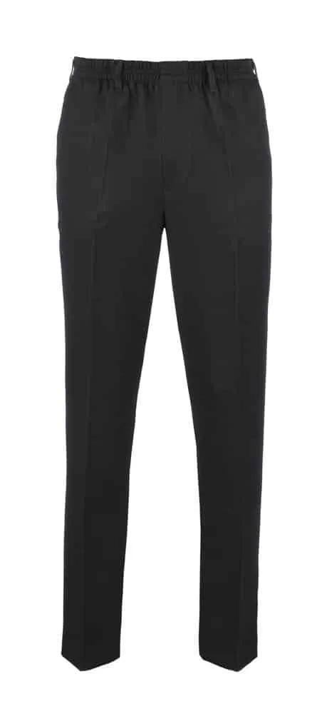 Luigi Morini Amberg herenpantalon zwart polyester