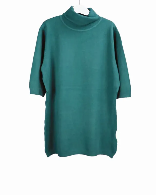LOVEDRUNKY Turtleneck top blauw zachte col