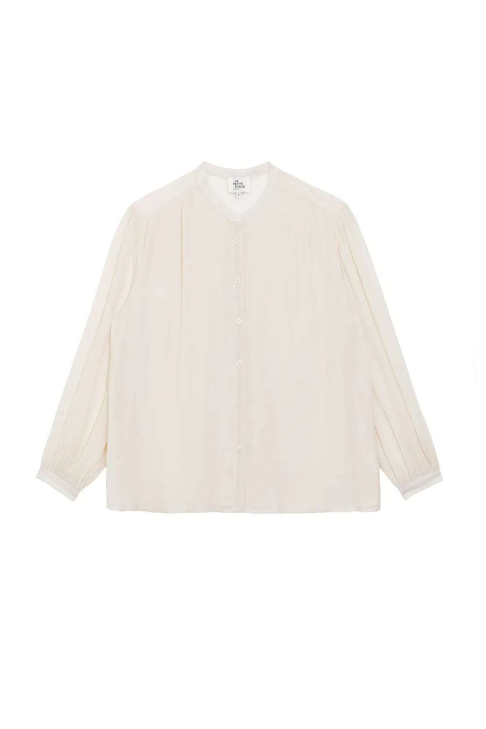 La Petite Etoile Brindo blouse ecru gaufre recht