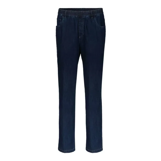 Seniorenkleding Niels Heren Jeans Donkerblauw Stretch