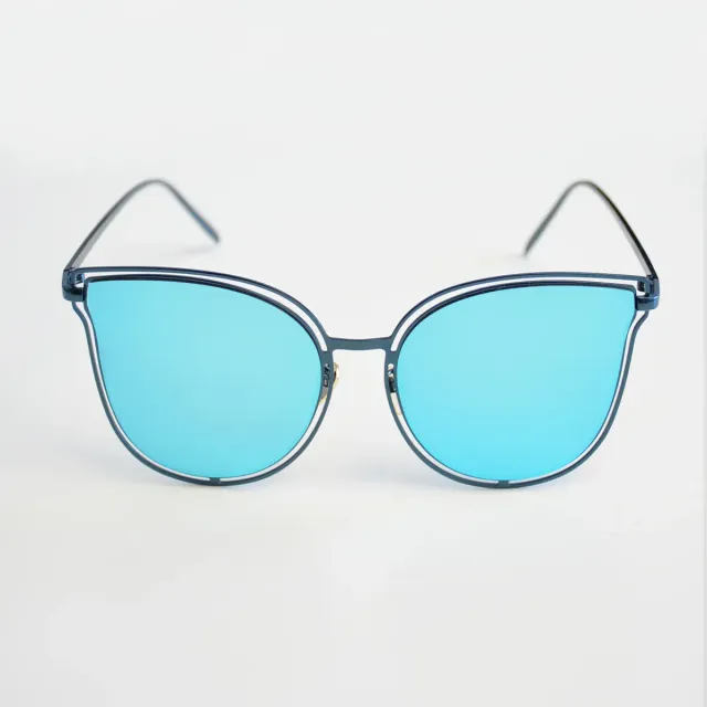 LOVEDRUNKY Butterfly Mirror zonnebril blauw spiegel