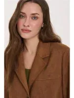 Amiek 24C Blazer Nova blazer bruin velours vegan