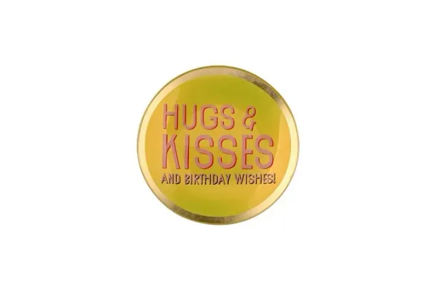 Amiek Loveplate S schaaltje geel love and kisses