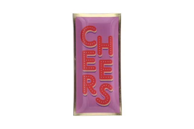 Loveplate Cheers schaaltje glas L 21cm