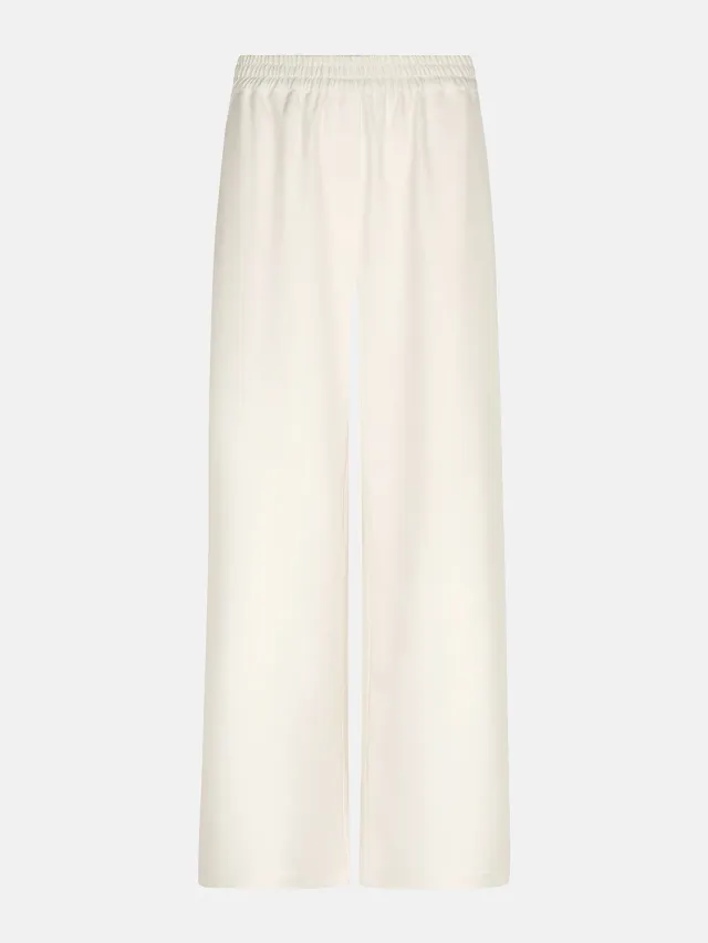 Amiek Yade Pants ecru wide leg damesbroek