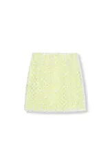 Amiek Yael rokje lime pailletten mini S-XL
