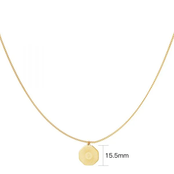 LOVEDRUNKY Charm Ketting goud verstelbaar