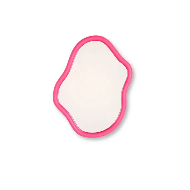 Housevitamin Organische Vorm wandspiegel neon-roze