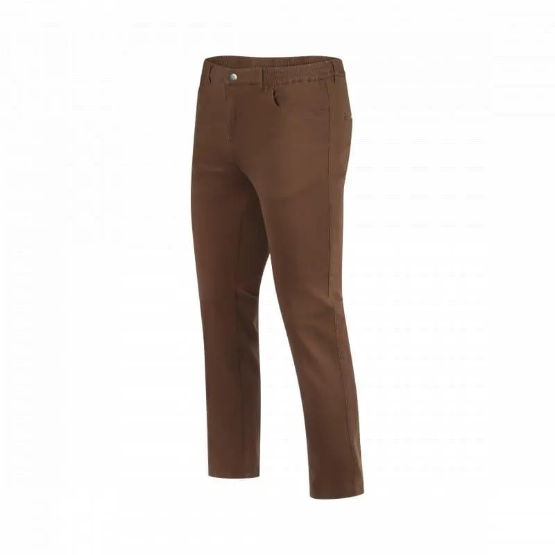 Seniorenkleding Mario heren pantalon tabak katoen