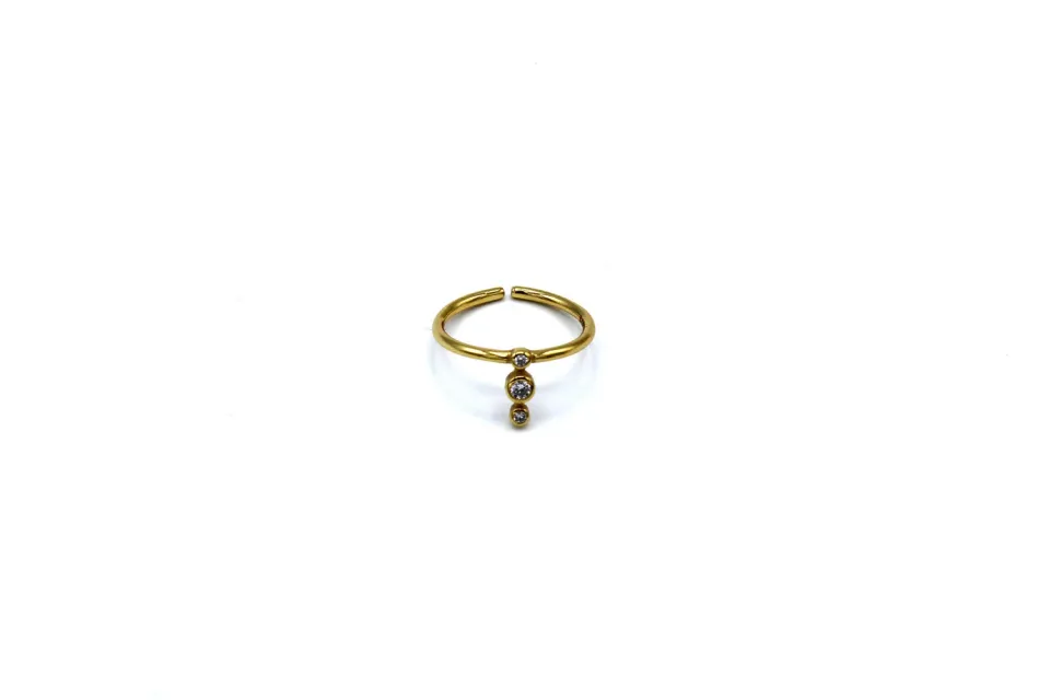 LOVEDRUNKY Diamonds ring Goud met steentjes