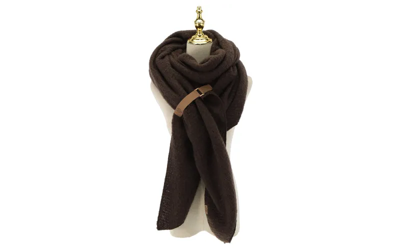 Amiek Saalbach sjaal choco viscose 250 cm
