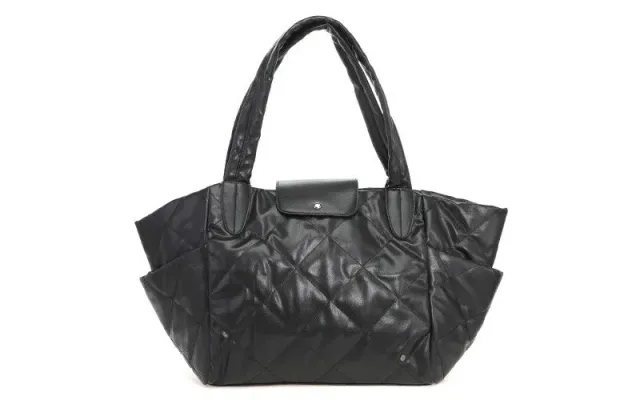 Amiek La Plata Black shopper zwart vegan leer