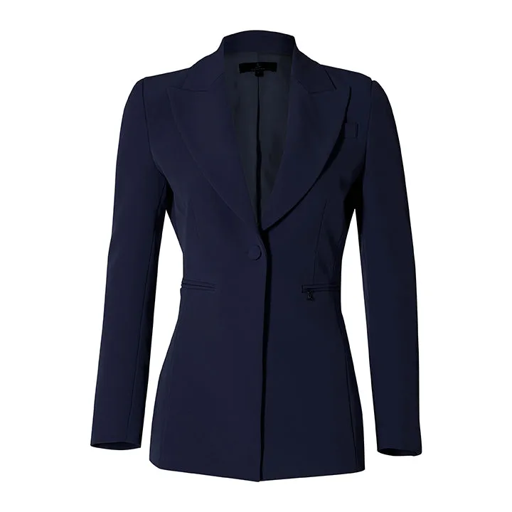 Laboutiek Blazer Long Model blazer navy split