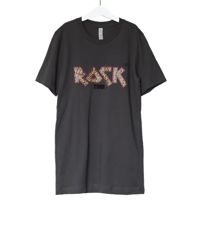 LOVEDRUNKY Rock Tour T-shirt grijs ecovriendelijk